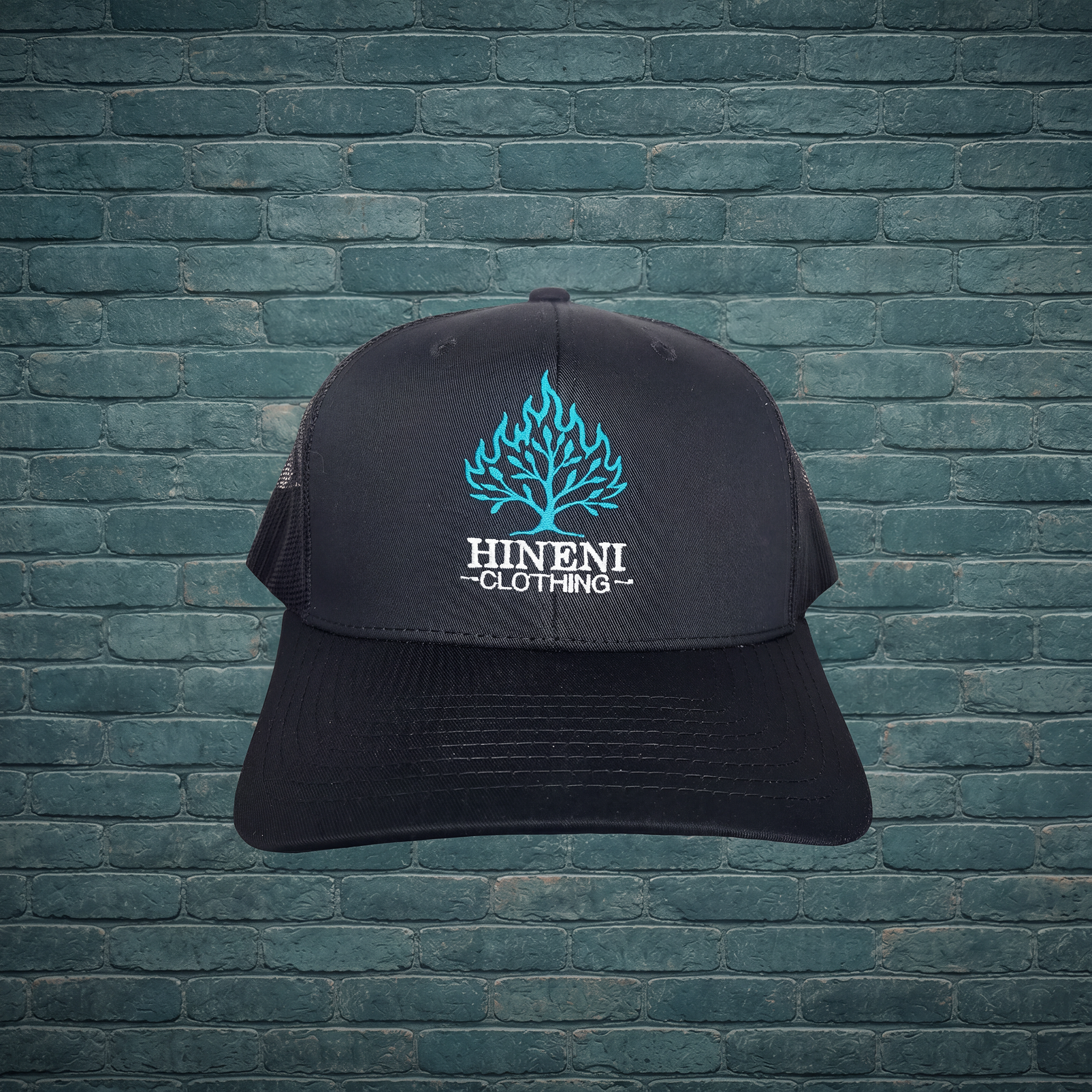 Burning Bush Black Trucker Hat