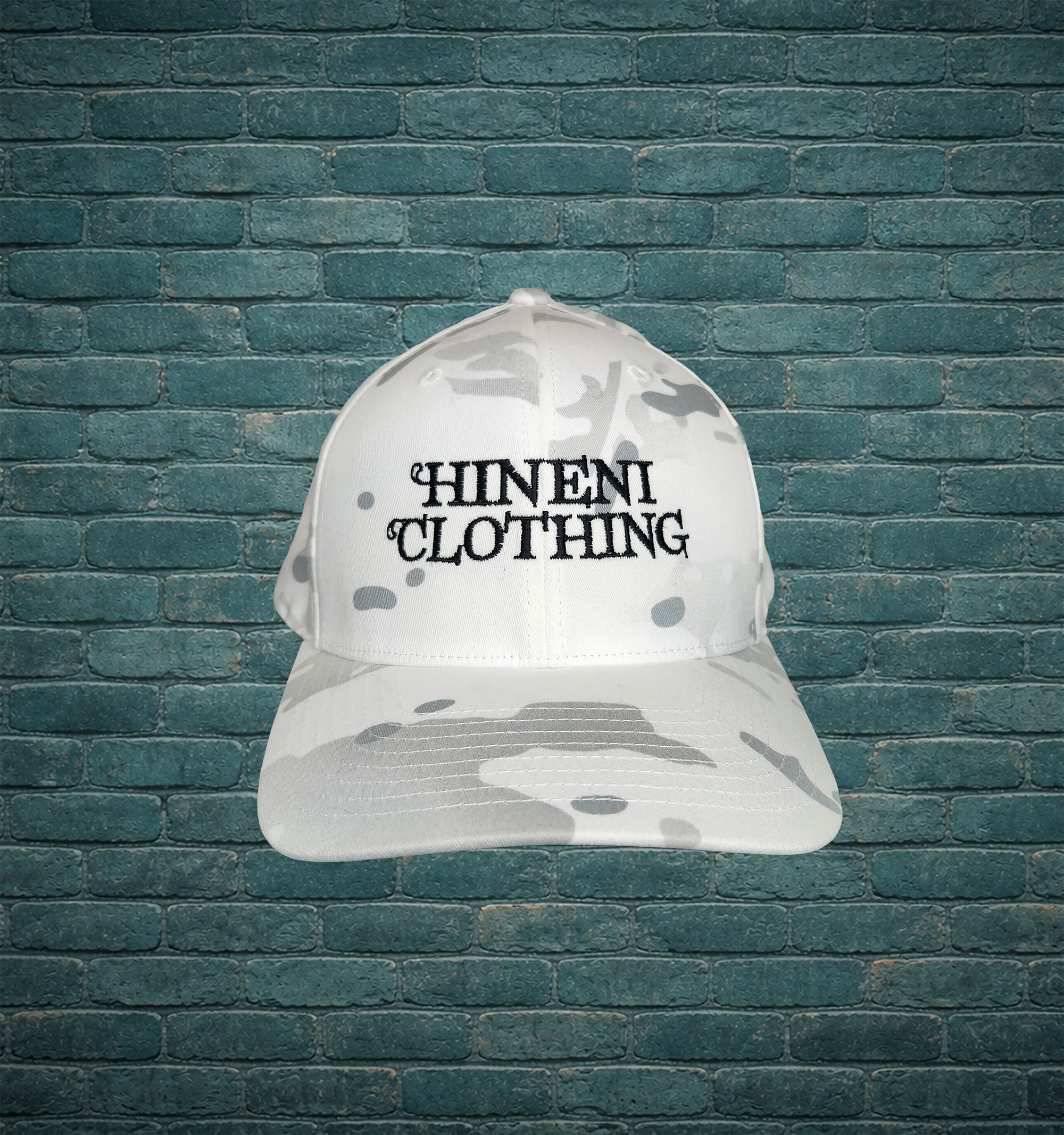 Hineni Clothing Alpine White Flexfit Hat